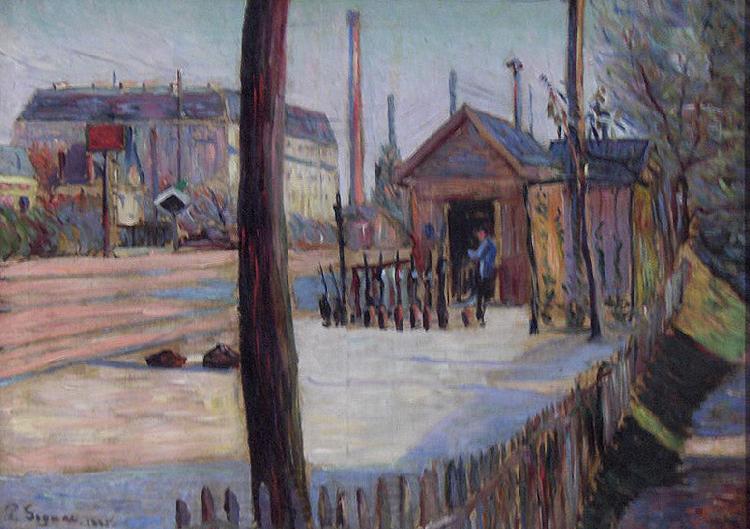 Paul Signac Railway junction near Bois-Colombes